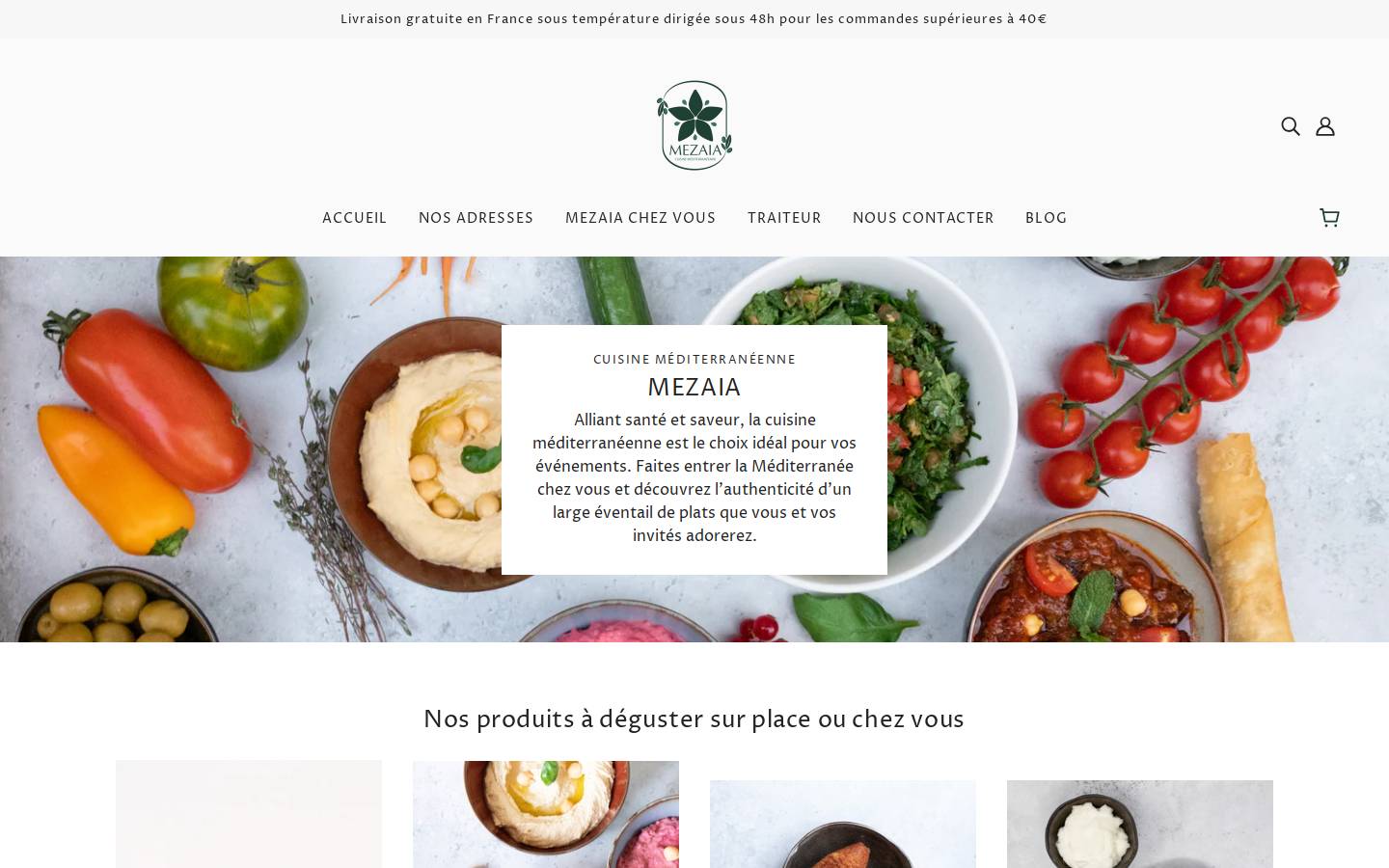 mezaia.fr homepage screenshot