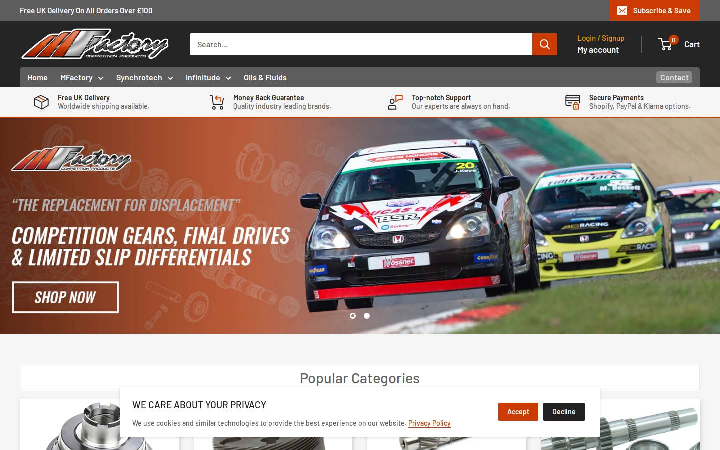 mfactoryeurope.com homepage screenshot