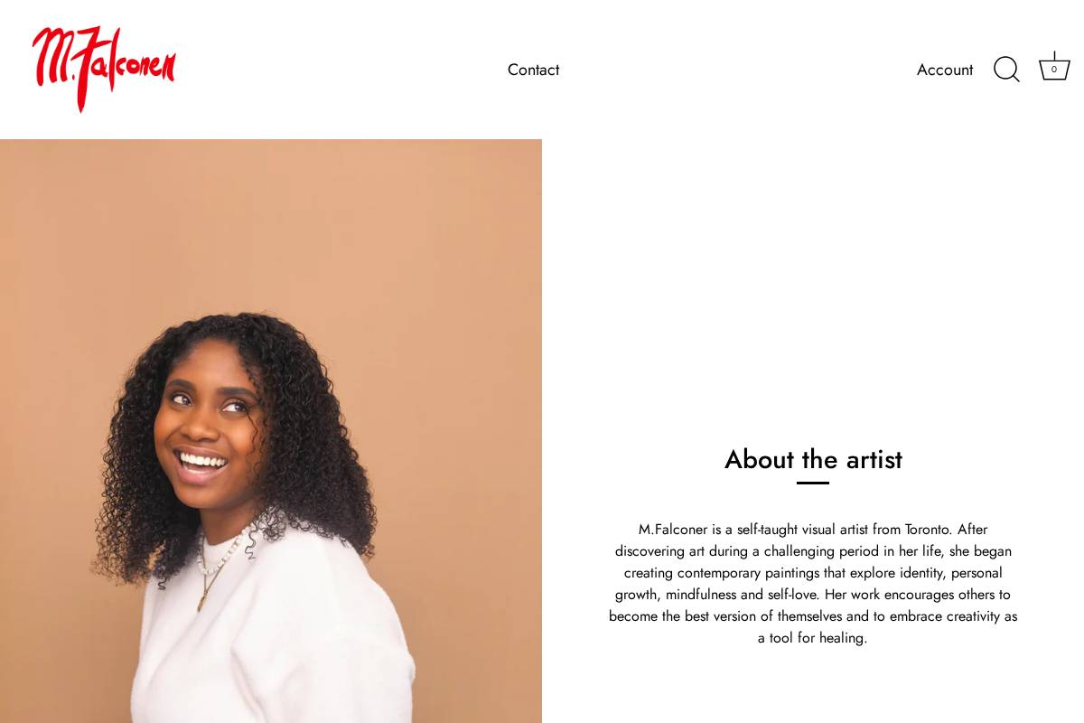 mfalconer.com homepage screenshot