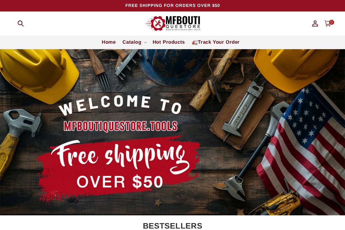 mfboutiquestore.tools homepage screenshot
