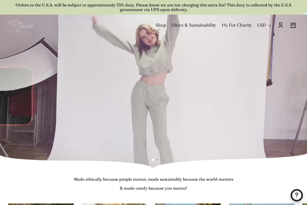 M. Fraise homepage screenshot