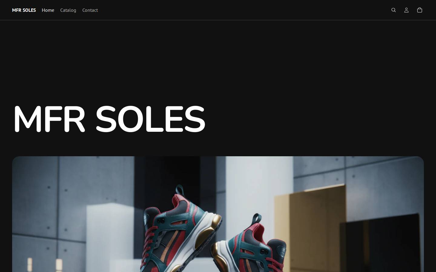 mfrsoles.store homepage screenshot
