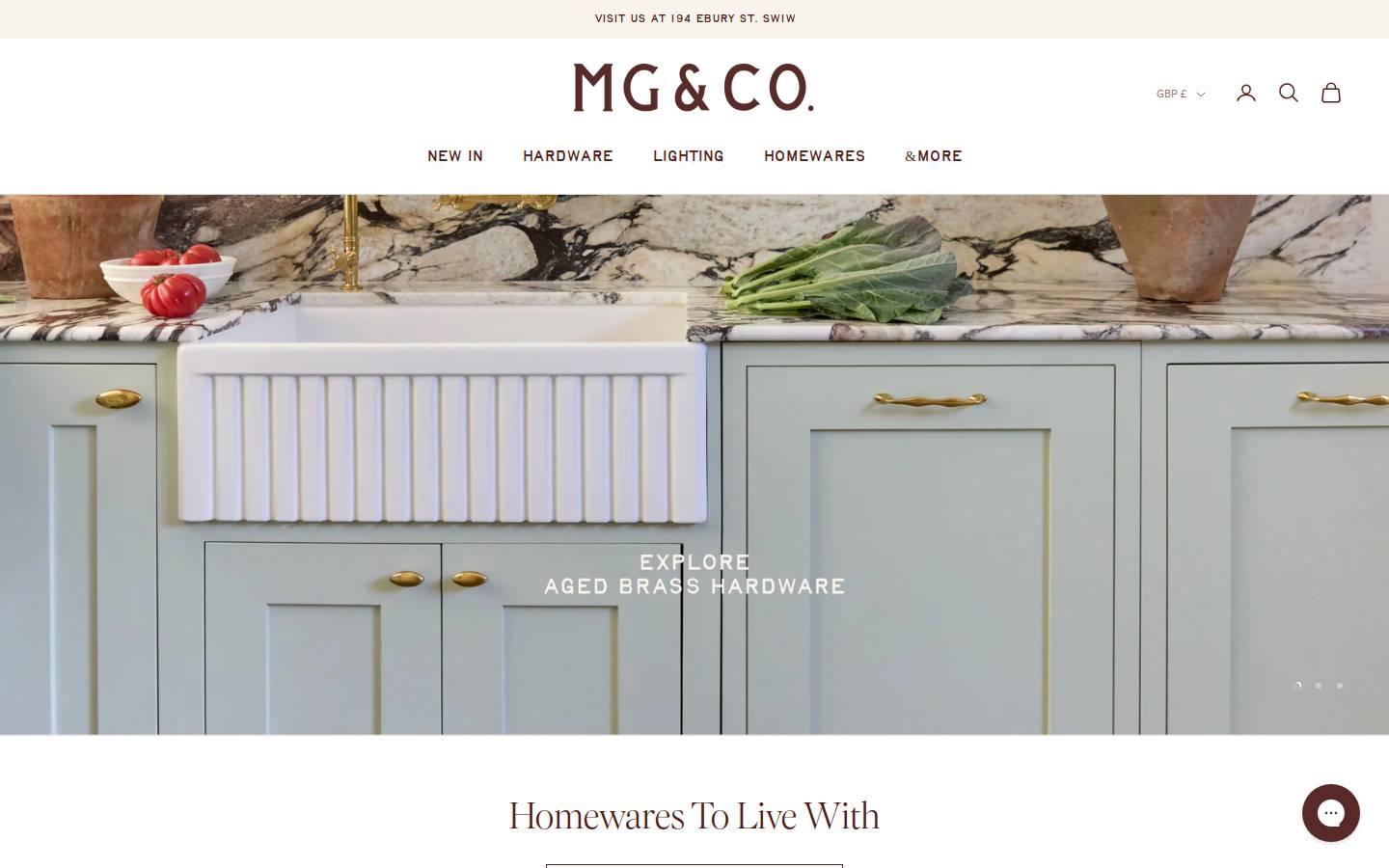MG&Co. homepage screenshot