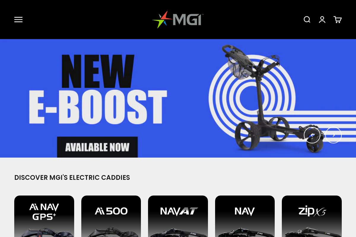 mgigolf.com homepage screenshot