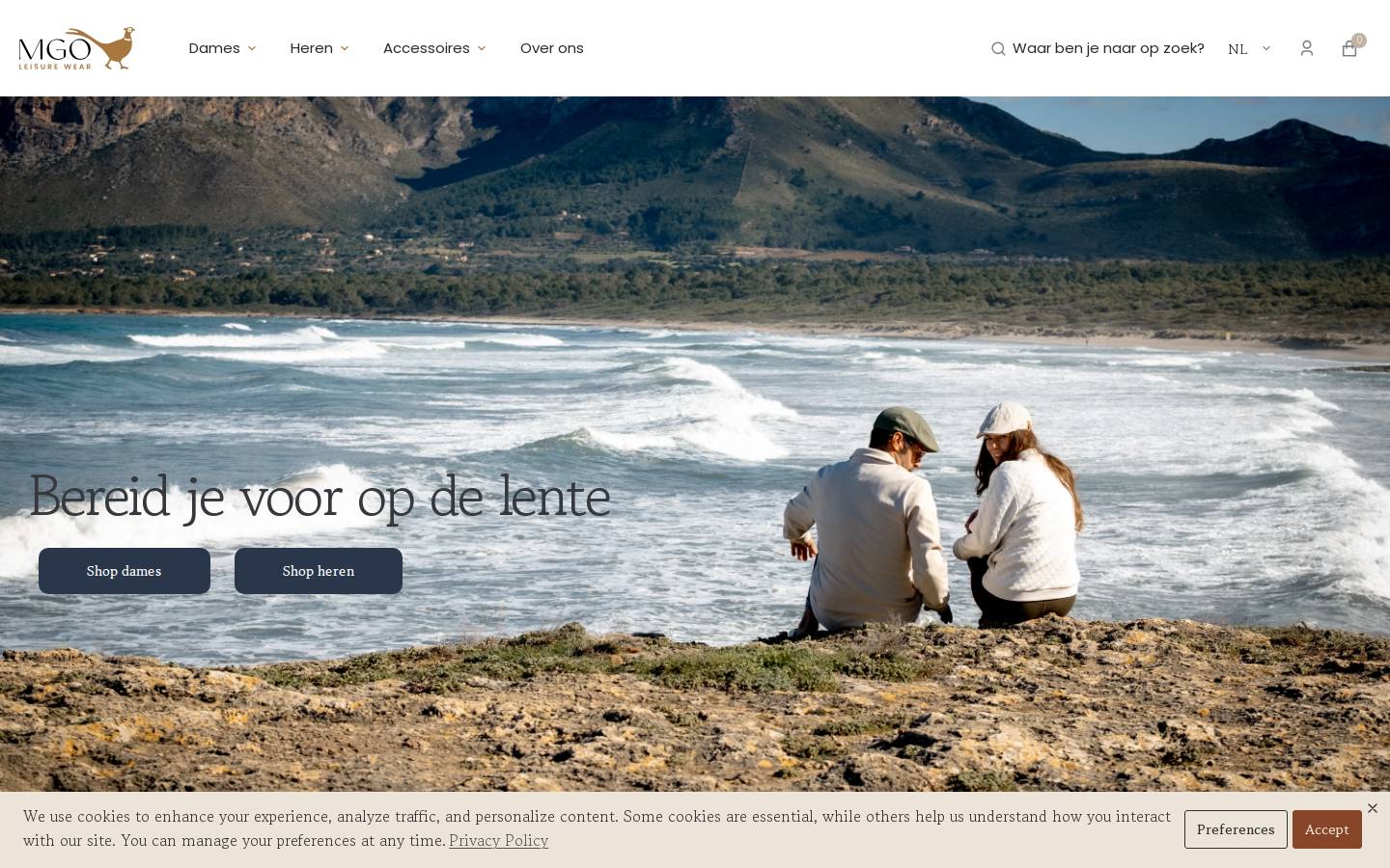 Mgoleisurewear homepage screenshot