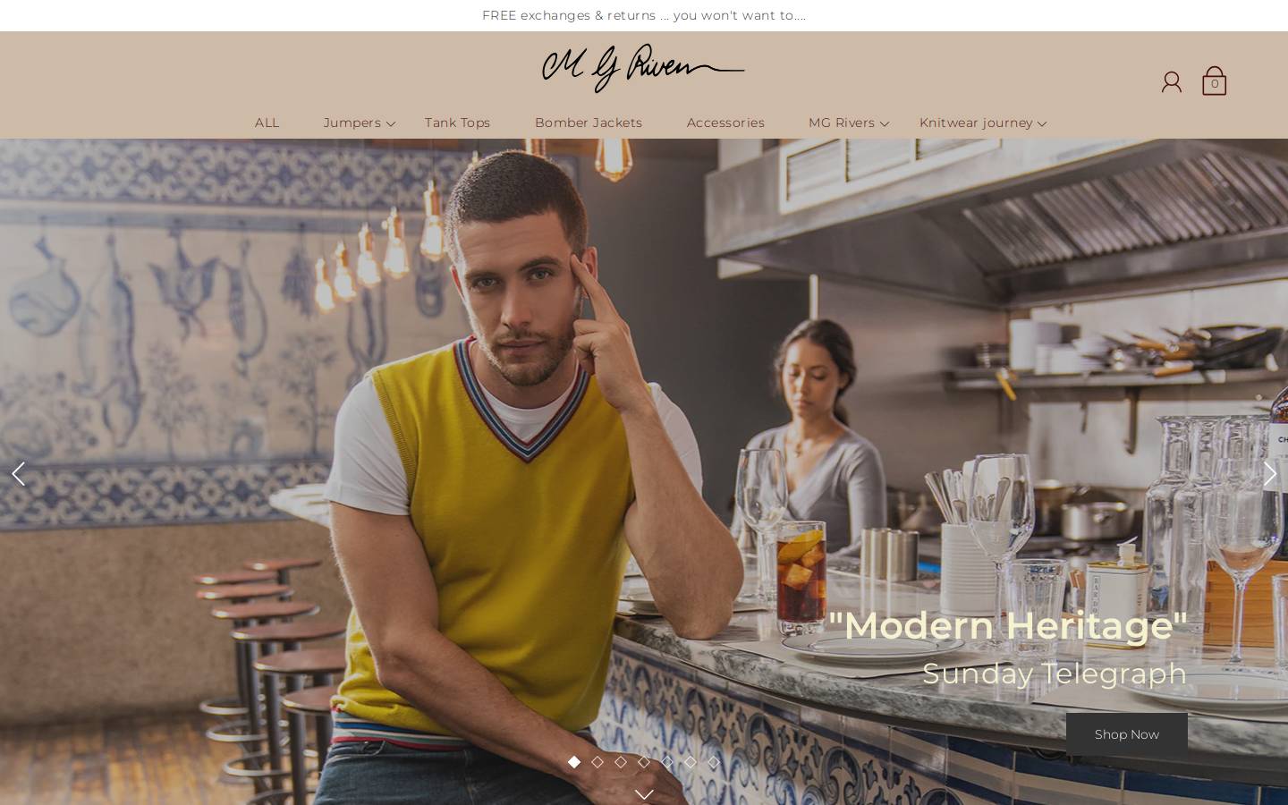 mgriversjumpers.com homepage screenshot
