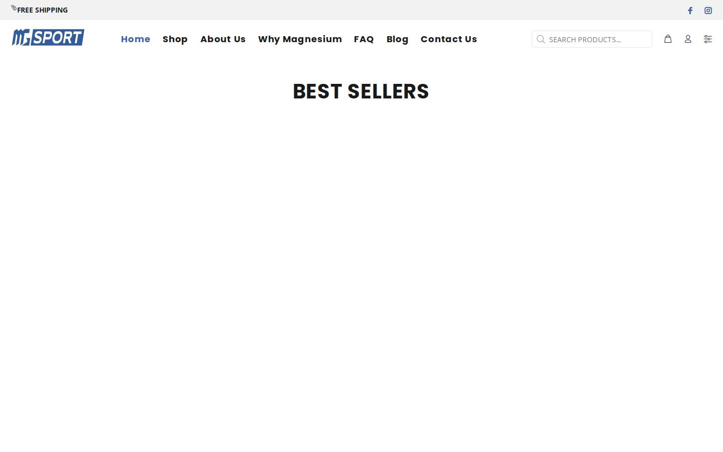mgsport.biz homepage screenshot