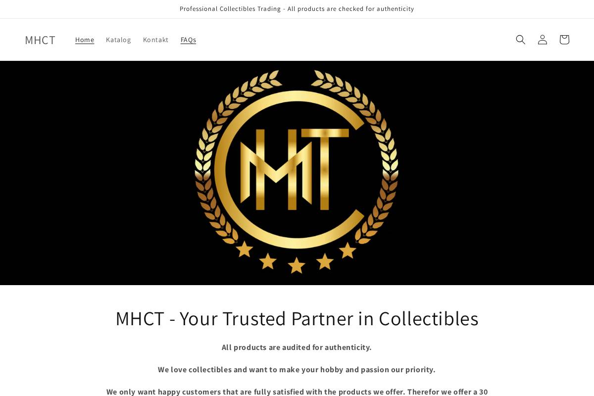 mhct.shop homepage screenshot