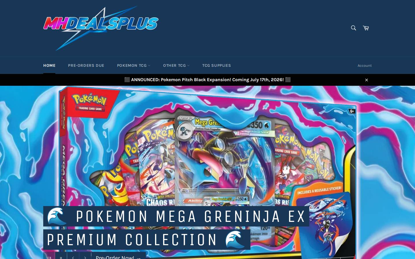 mhdealsplus.com homepage screenshot
