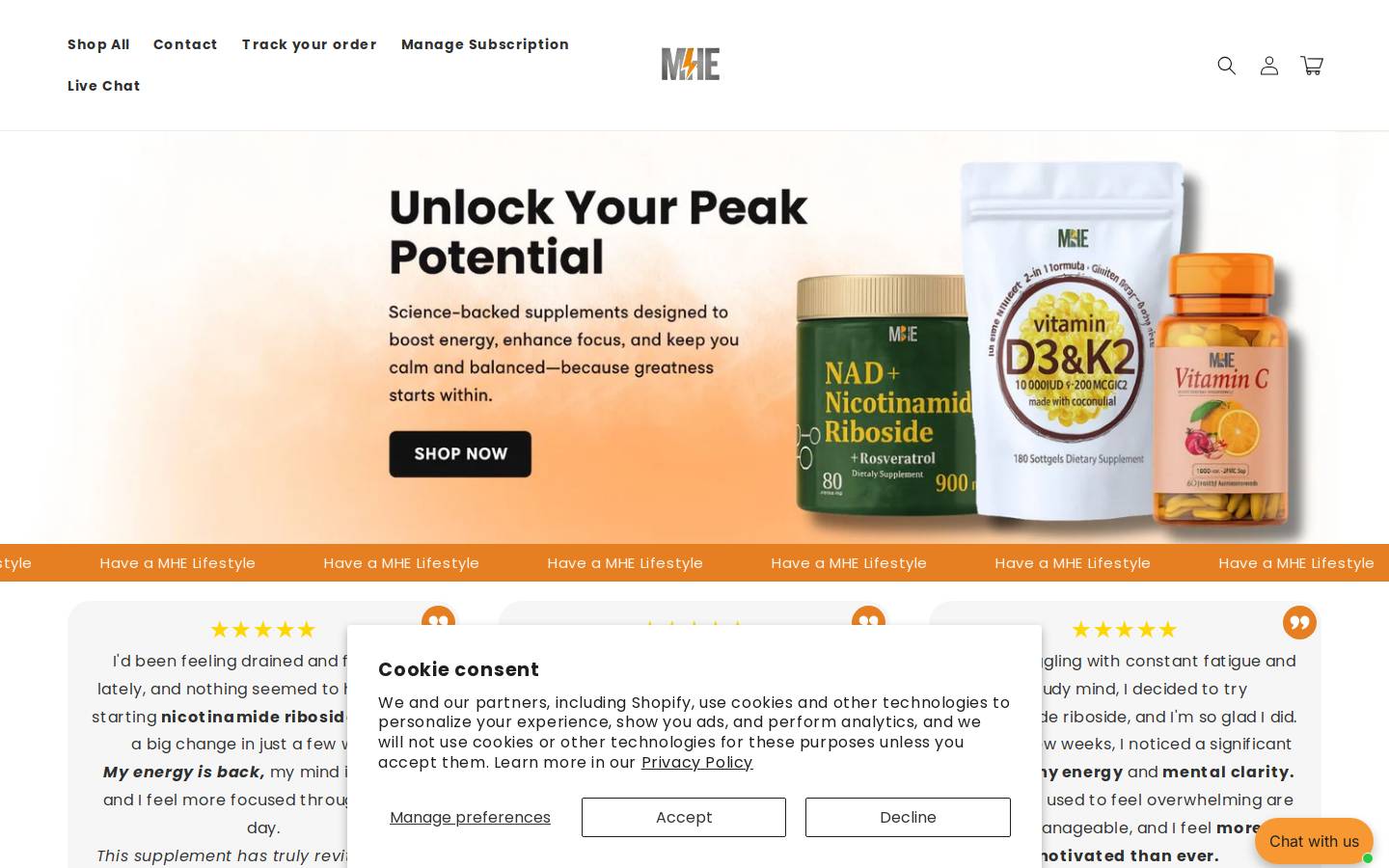 Mhepower homepage screenshot