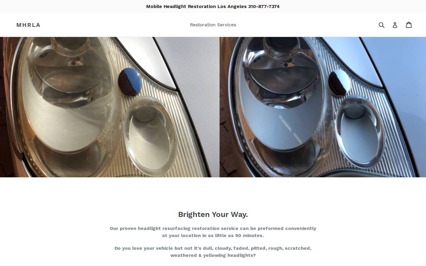 mhrla.com homepage screenshot