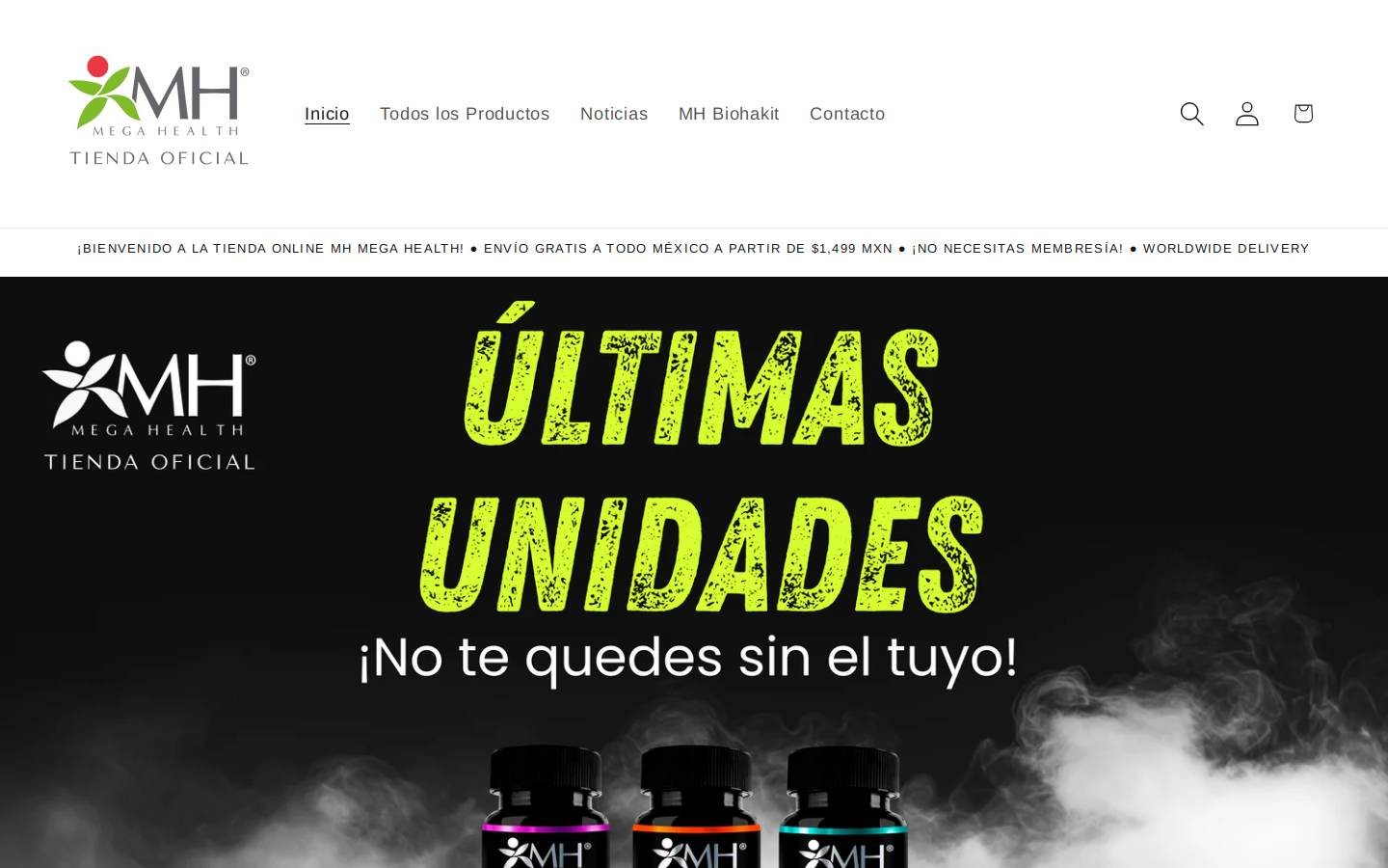 mhtiendaoficial.com homepage screenshot