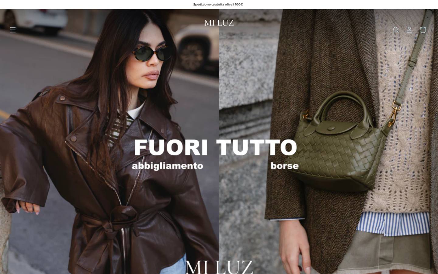 Mi Luz homepage screenshot