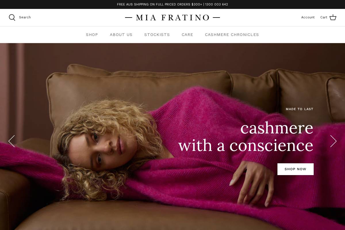 miafratino.com homepage screenshot