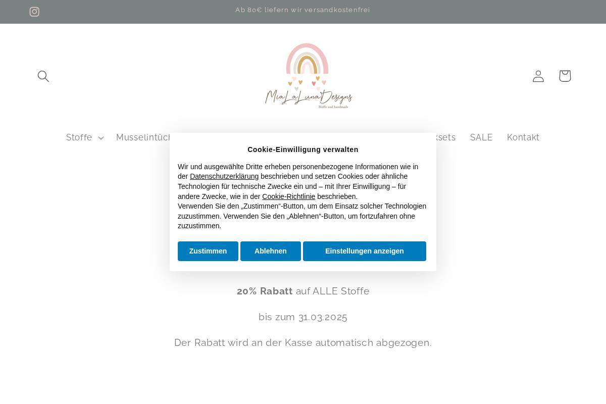 mialalunadesigns.de homepage screenshot