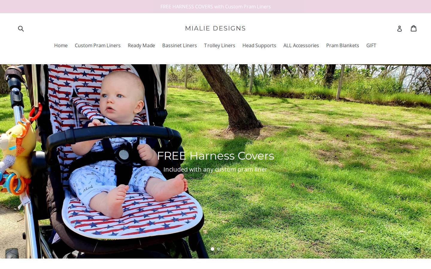 mialiedesigns.com.au homepage screenshot