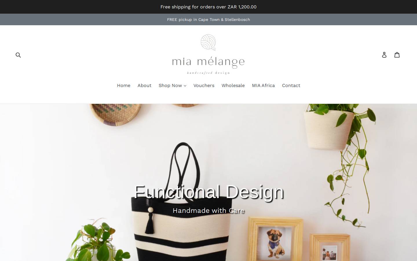 miamelange.com homepage screenshot