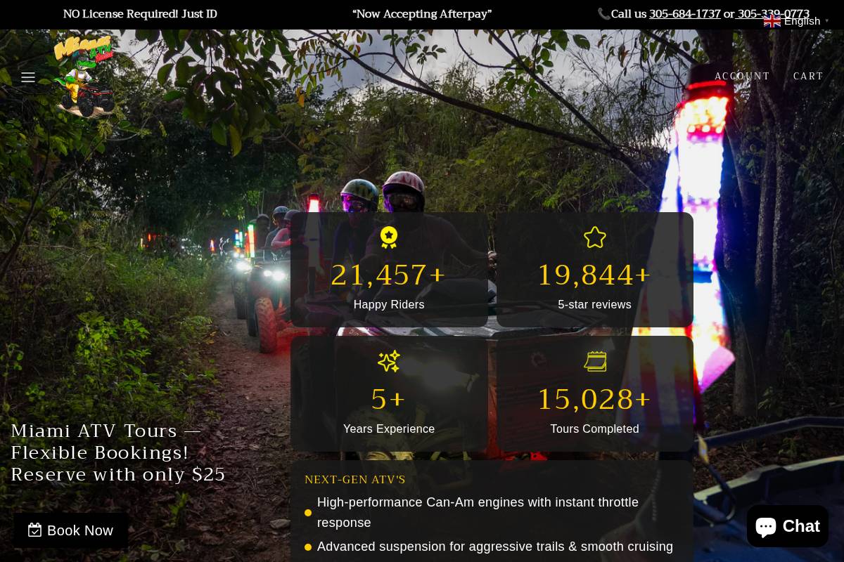 miamiatvrentals.com homepage screenshot