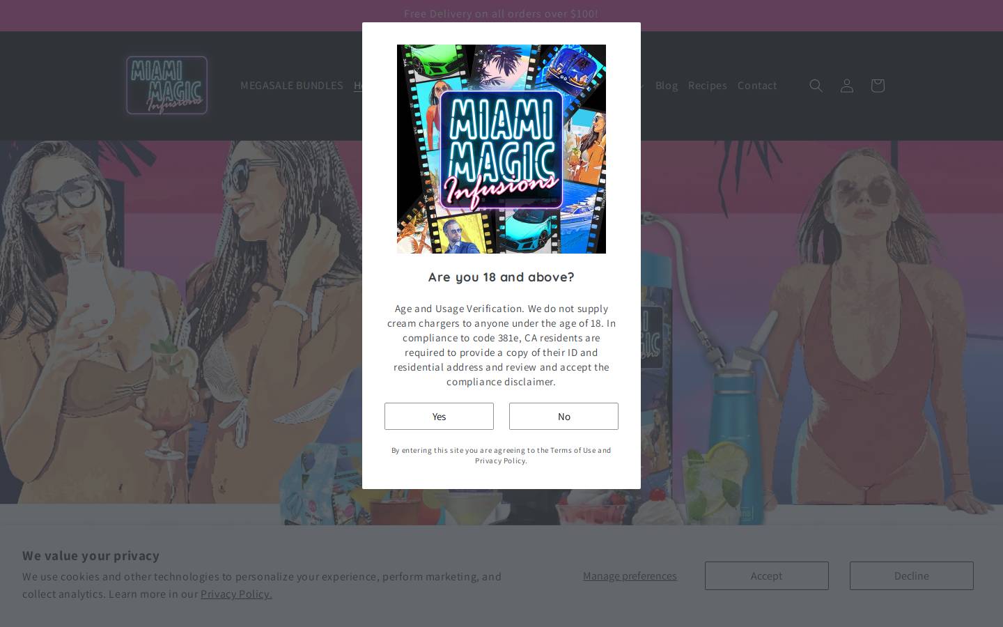 miamimagic.com homepage screenshot