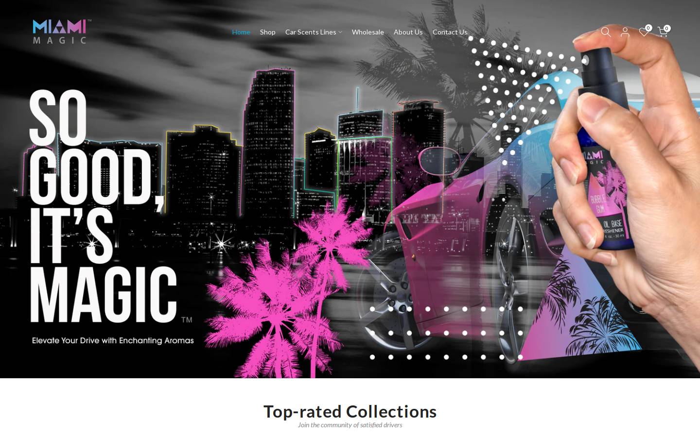 miamimagic.net homepage screenshot