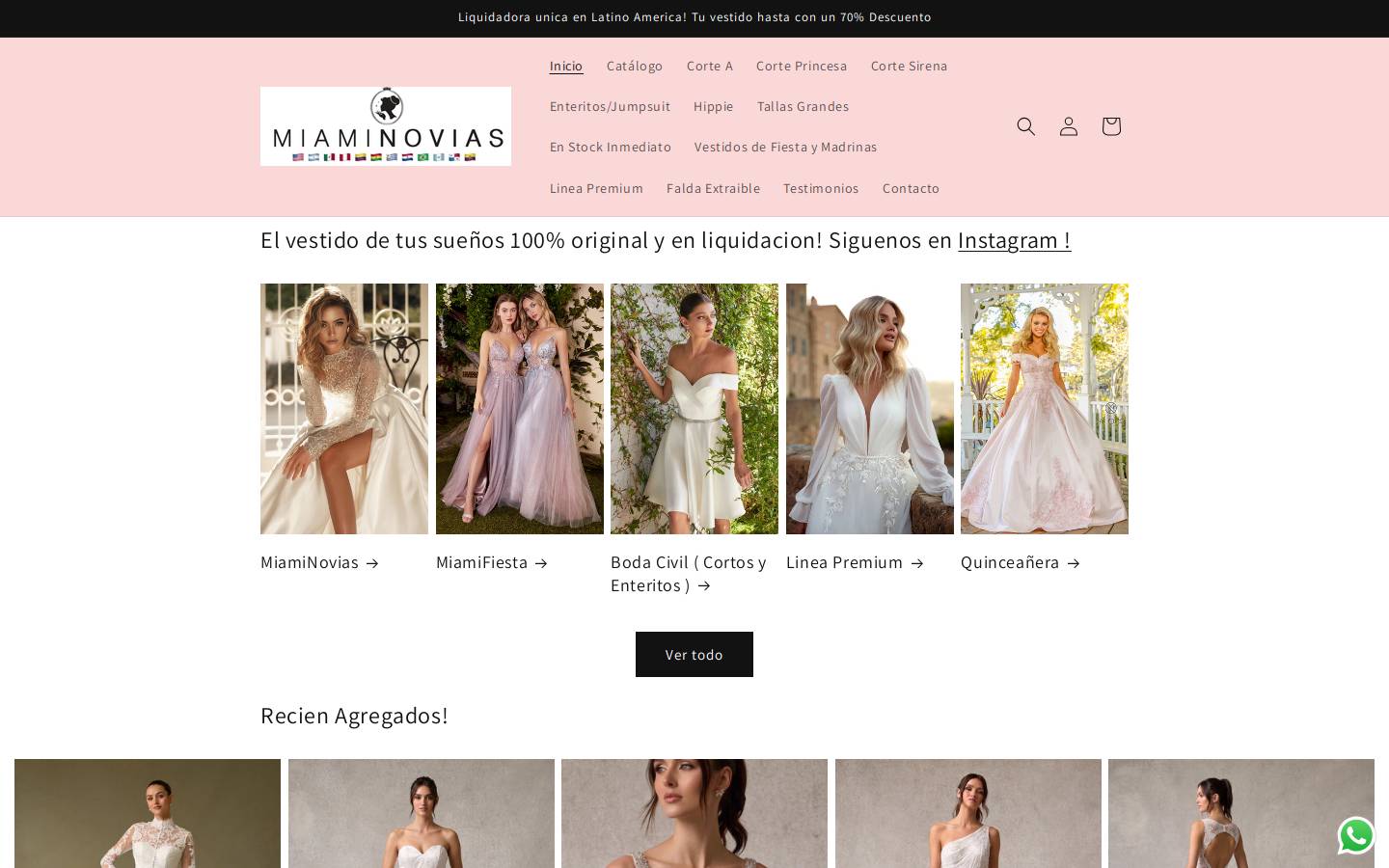 miaminovias.com homepage screenshot