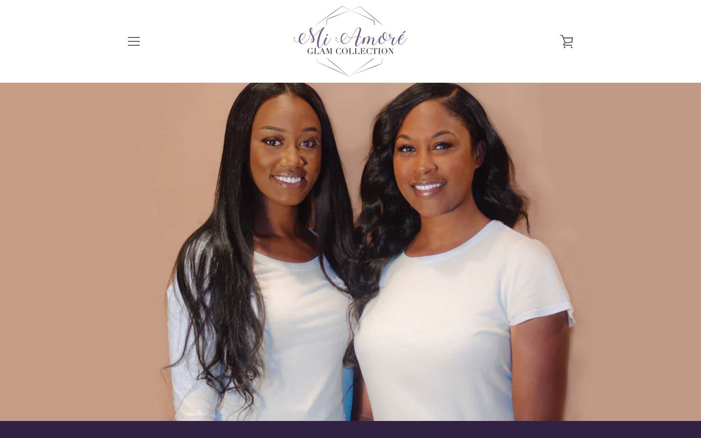 miamoreglamcollection.com homepage screenshot