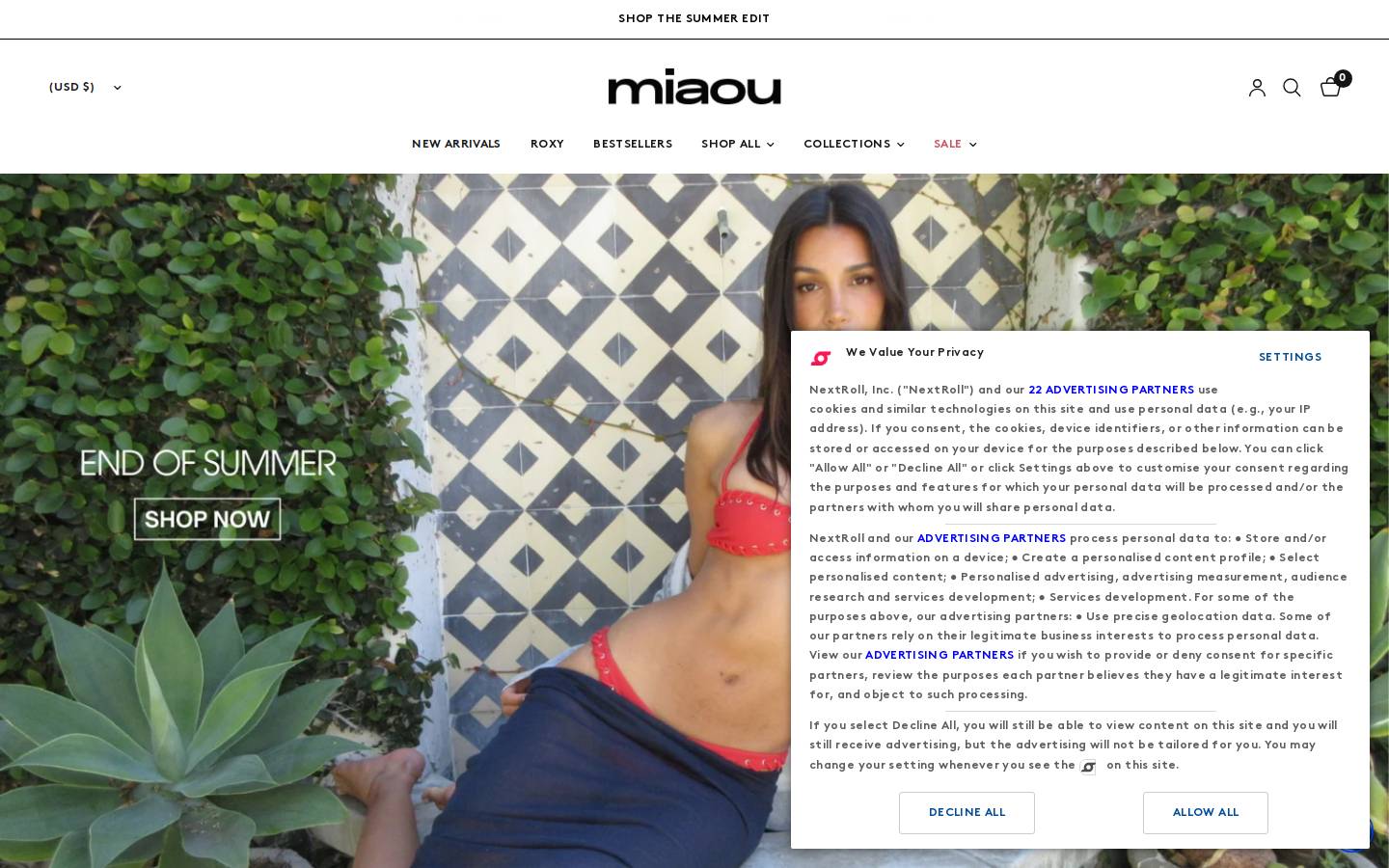 miaou.com homepage screenshot