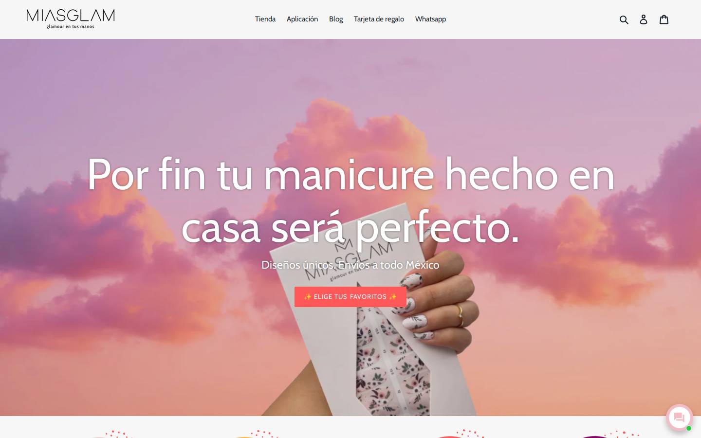 miasglam.com homepage screenshot