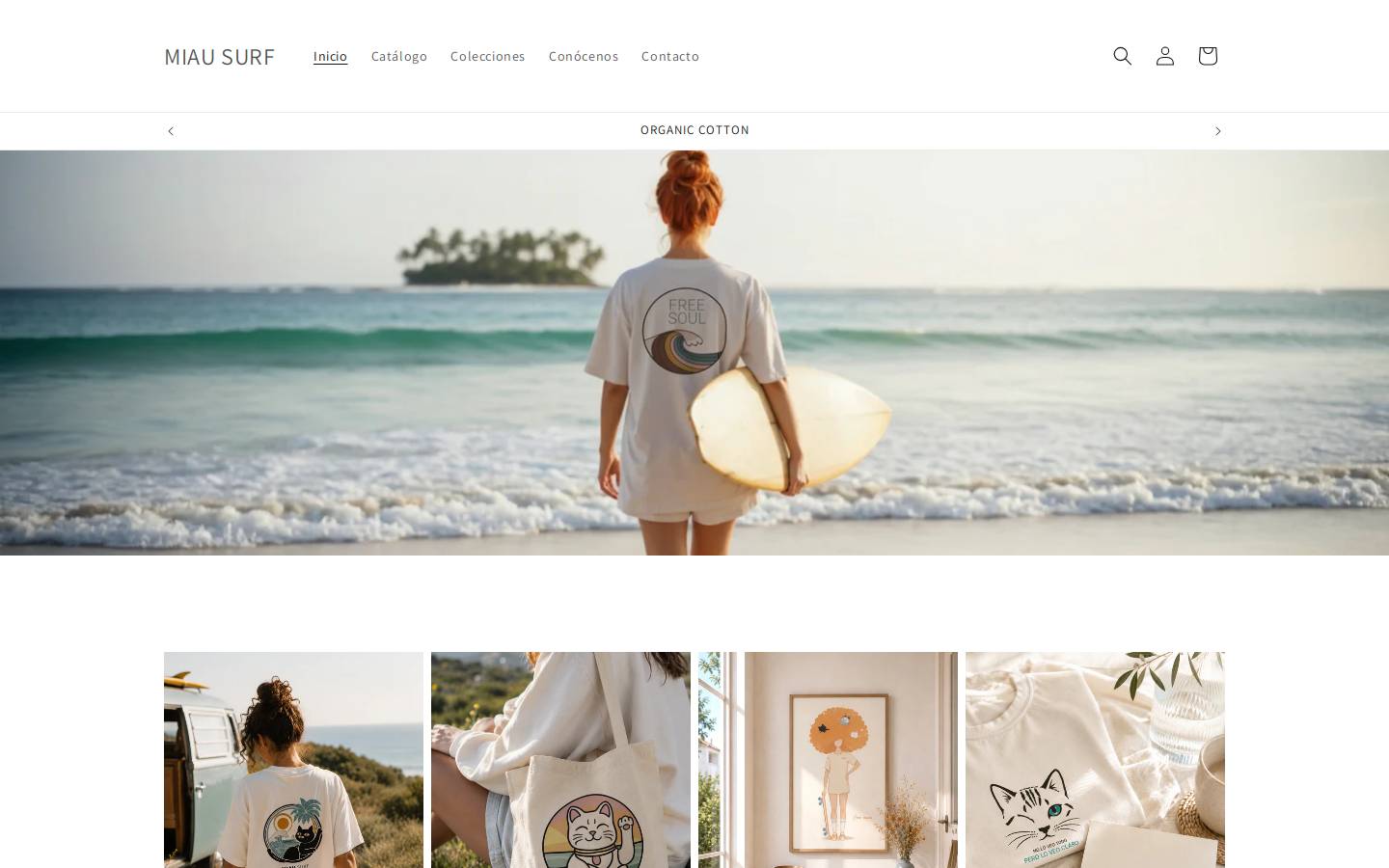 miausurf.com homepage screenshot