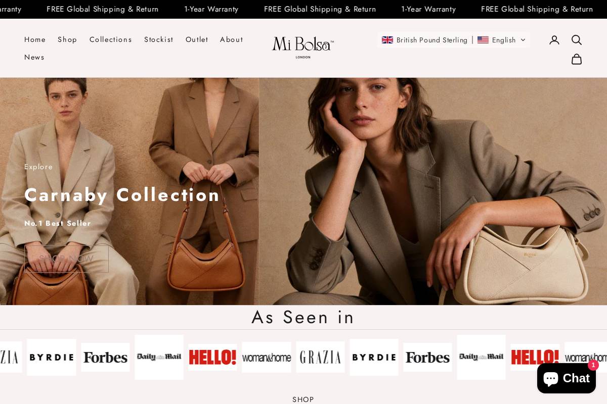 Mibolsalondon homepage screenshot