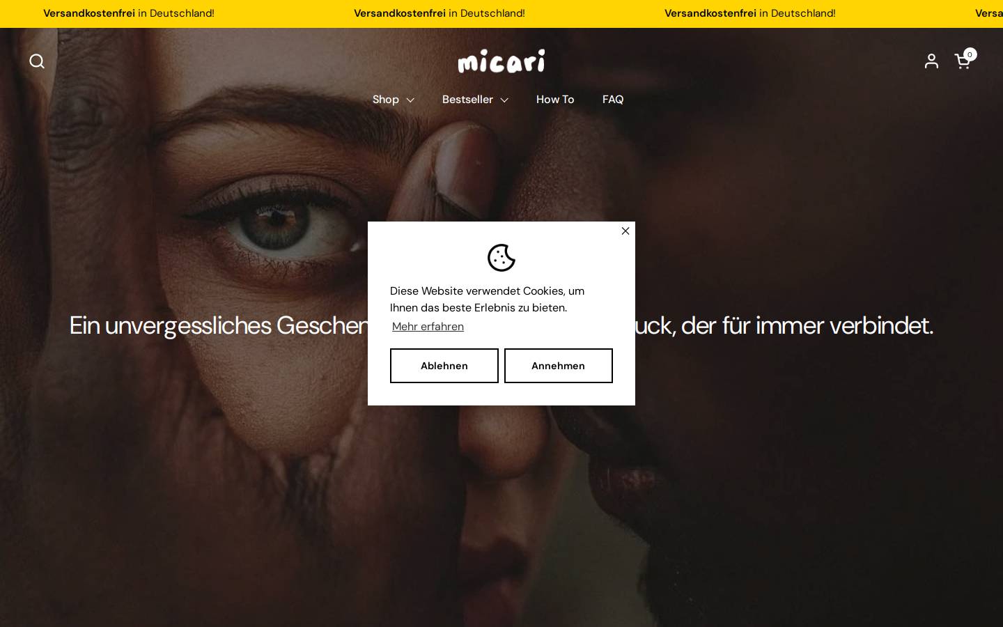 Micari – Das persönlichste Schmuckstück homepage screenshot
