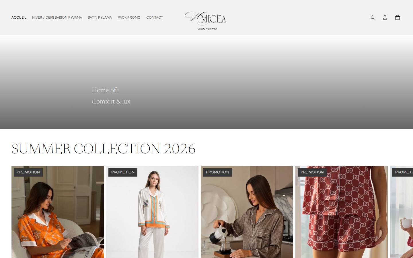 micha-shop.com homepage screenshot
