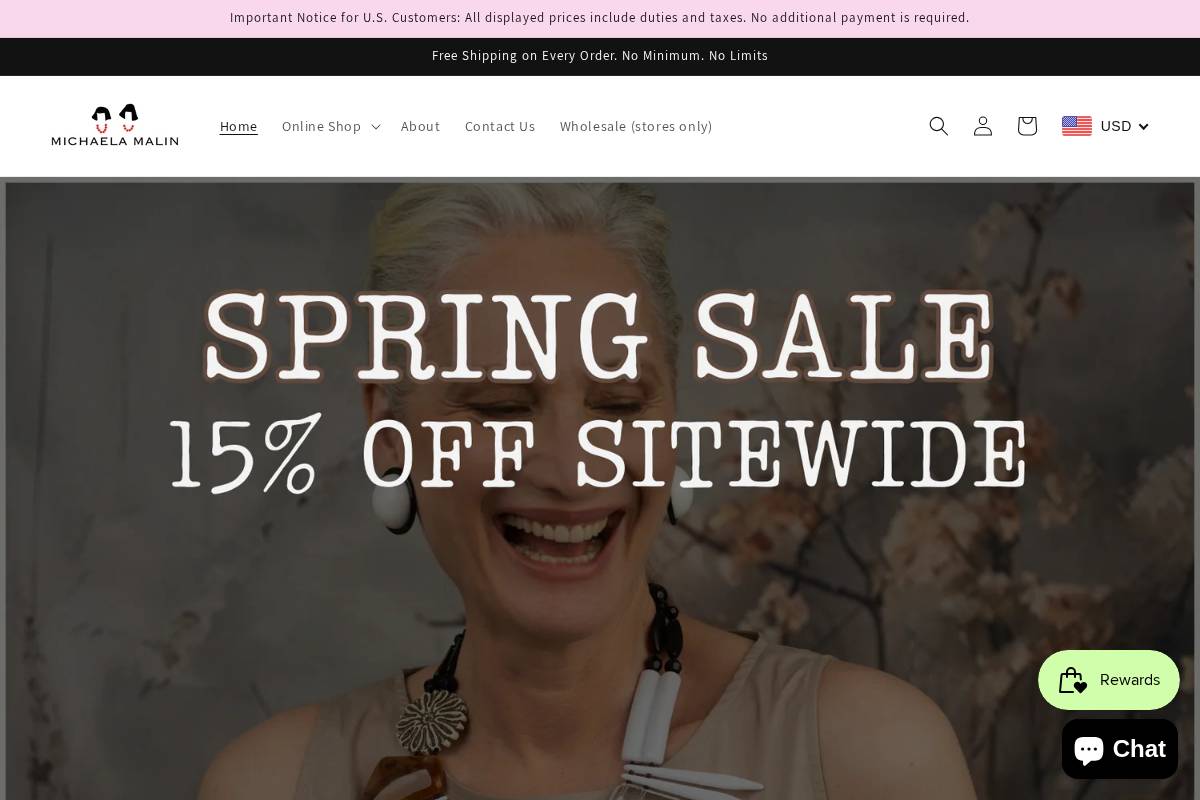 michaelamalin.com homepage screenshot