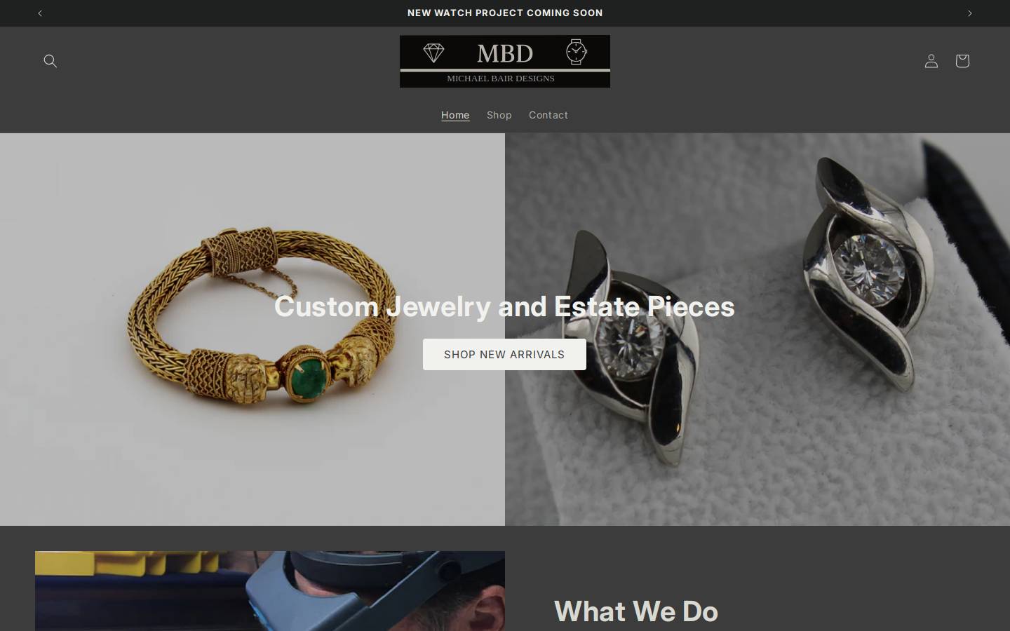 michaelbairdesigns.com homepage screenshot