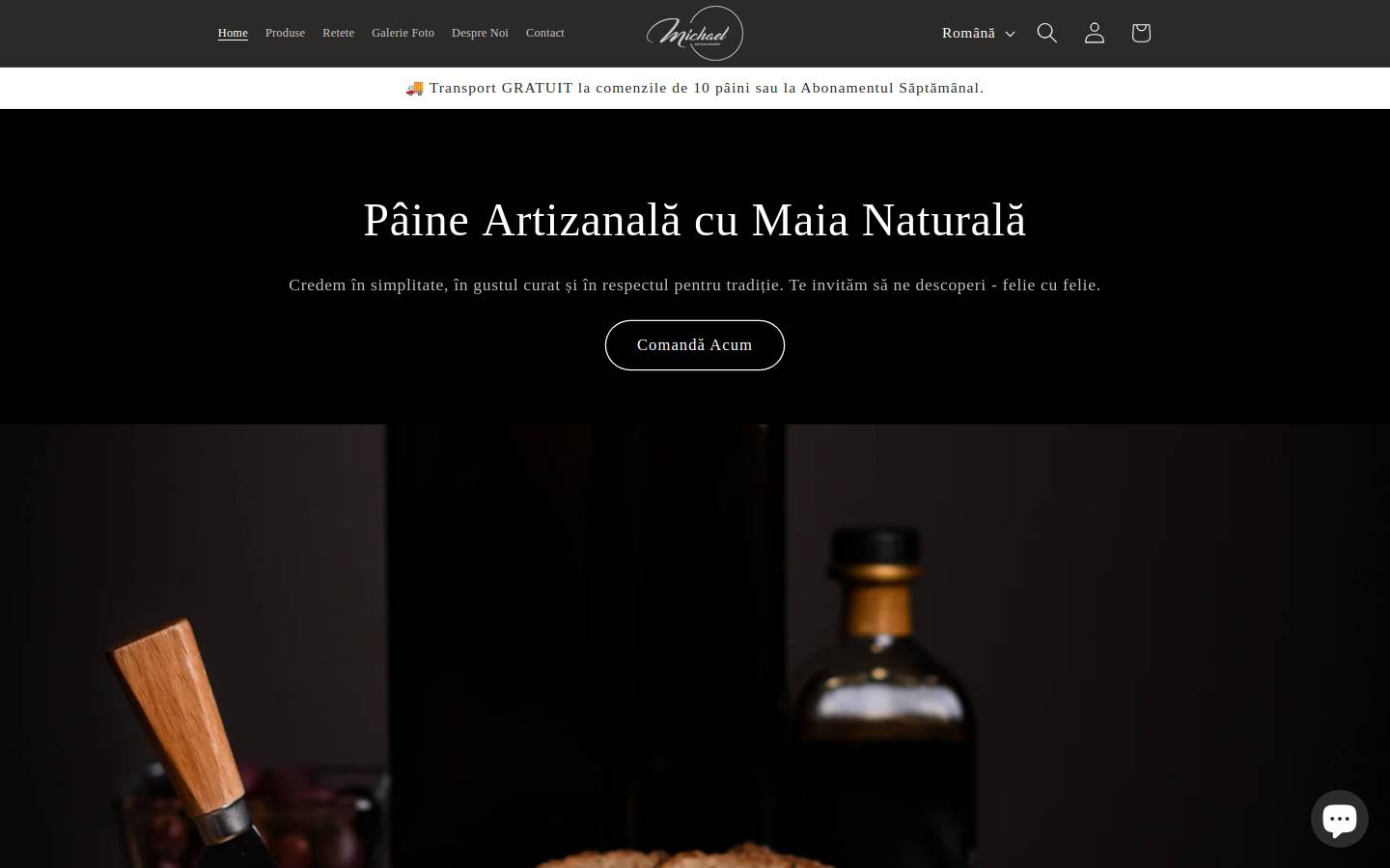 michaelbakery.com homepage screenshot
