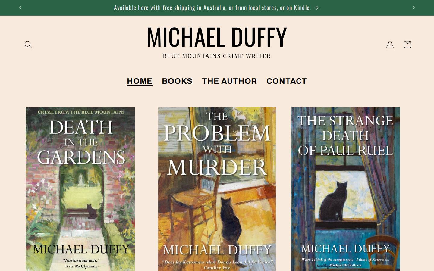 michaelduffy.com.au homepage screenshot