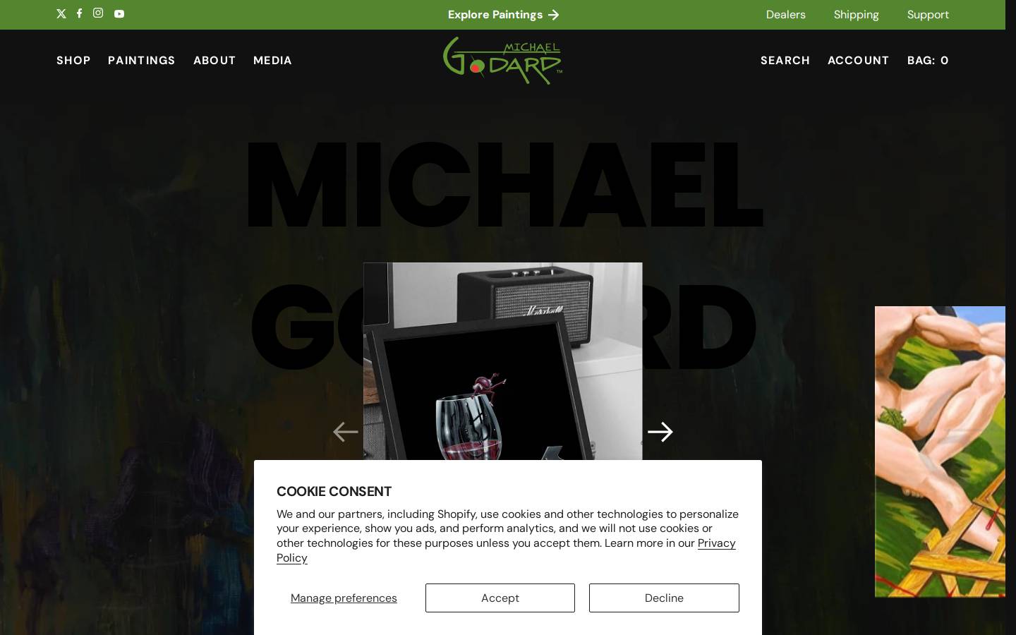 michaelgodard.com homepage screenshot