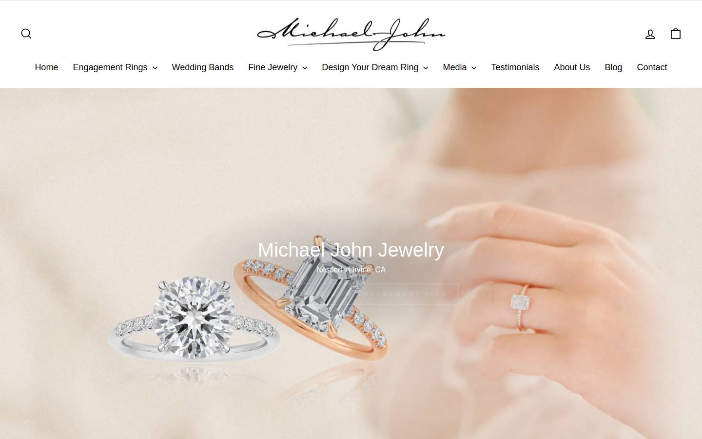 michaeljohnjewelry.com homepage screenshot