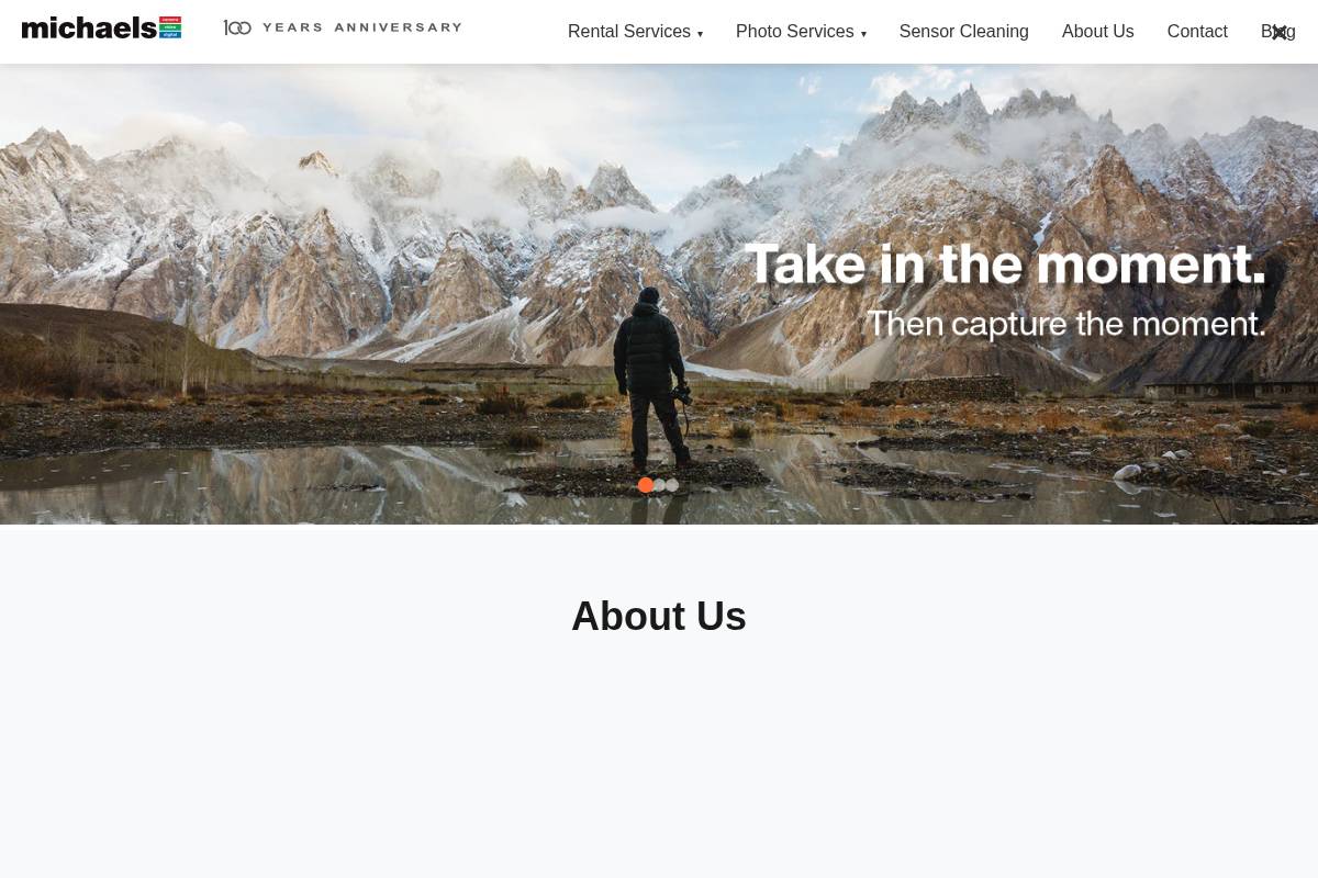 Michaels Stores homepage screenshot