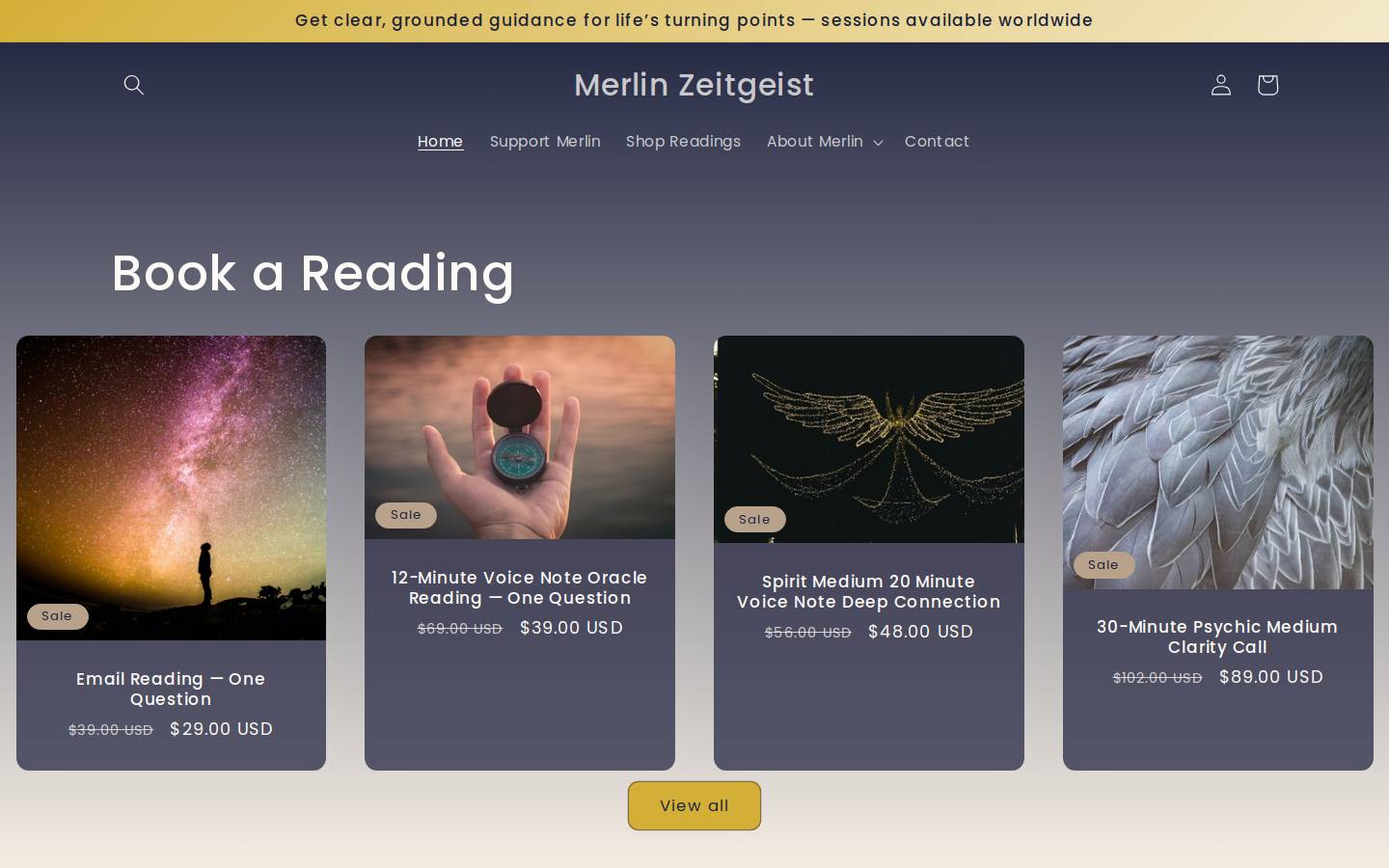 michaelthemessenger.com homepage screenshot