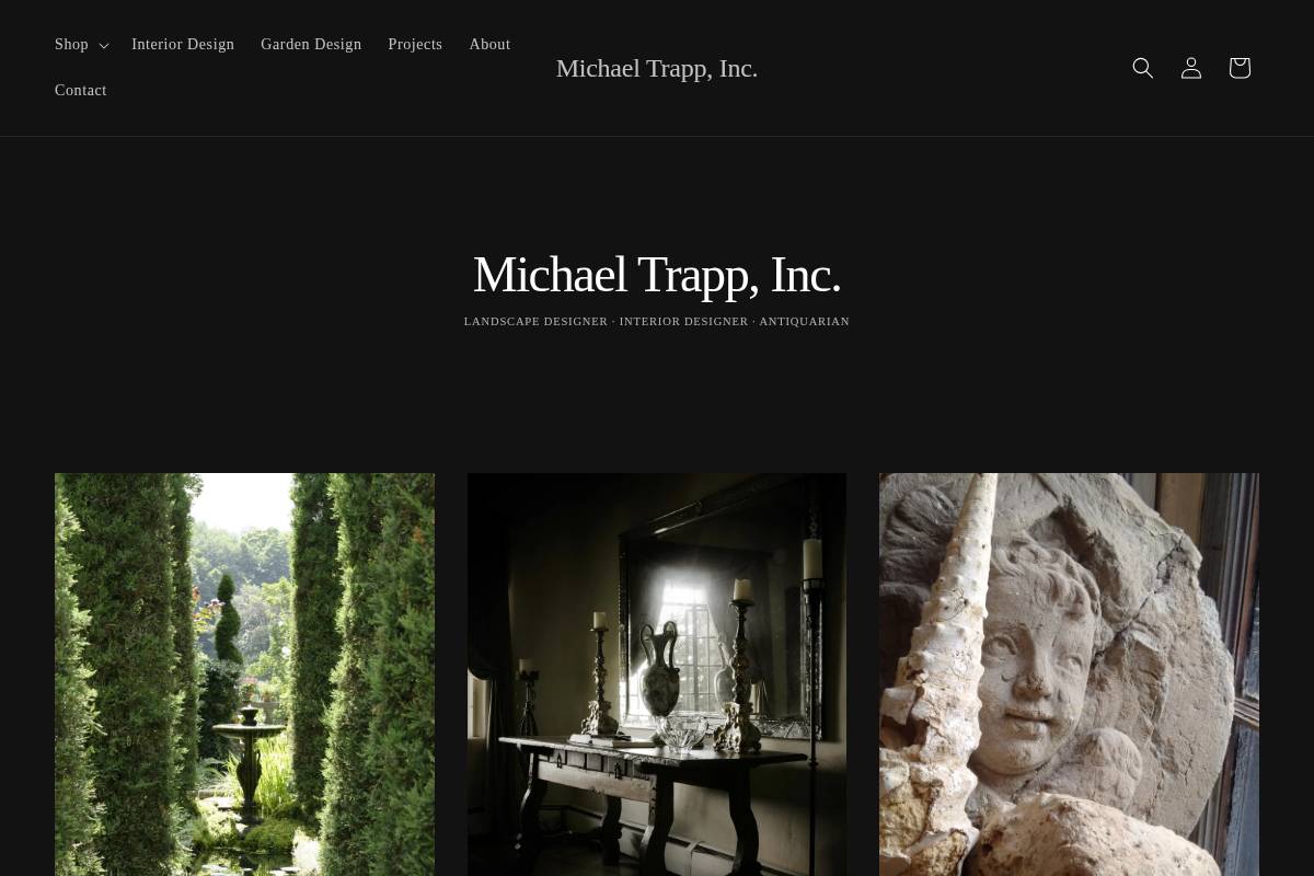 michaeltrapp.com homepage screenshot