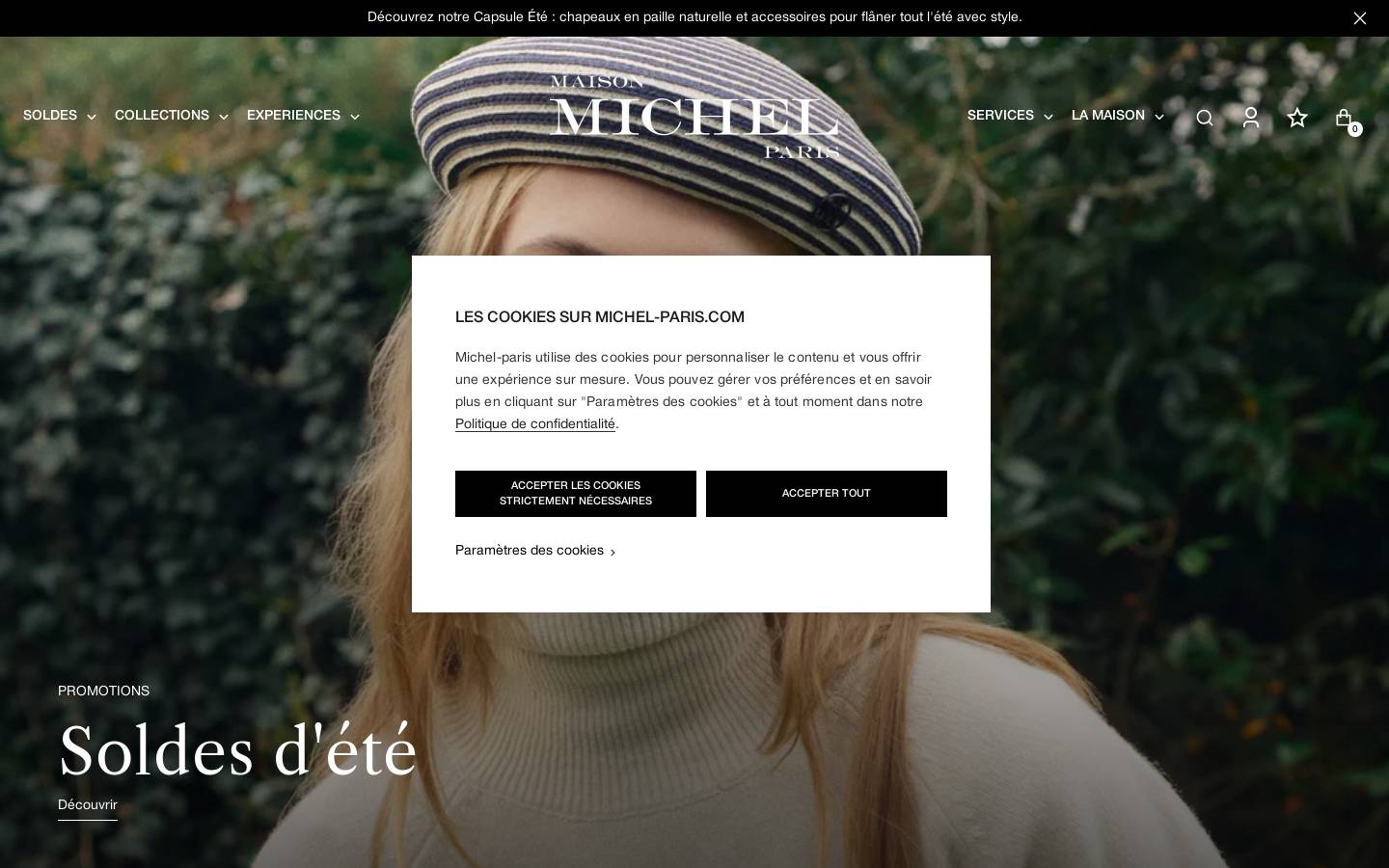 Maison Michel homepage screenshot