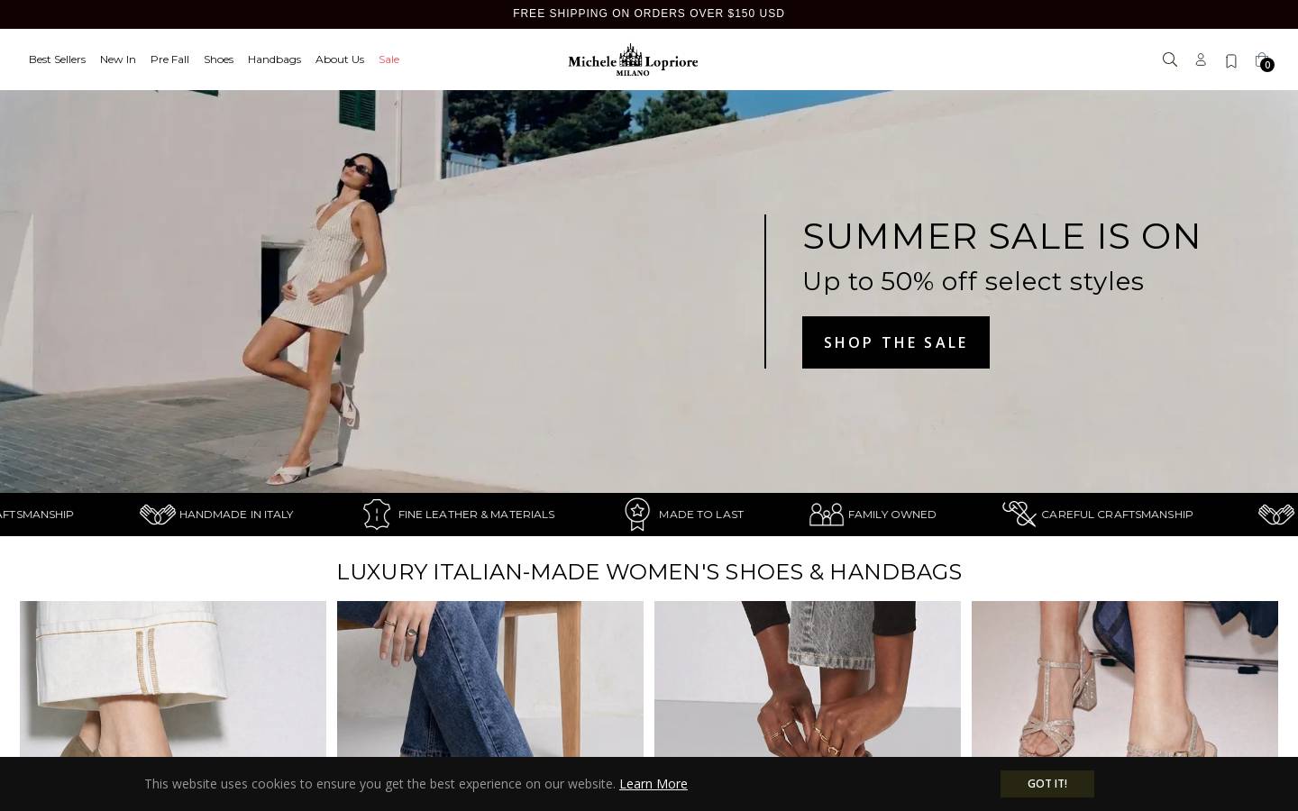 michelelopriore.com homepage screenshot