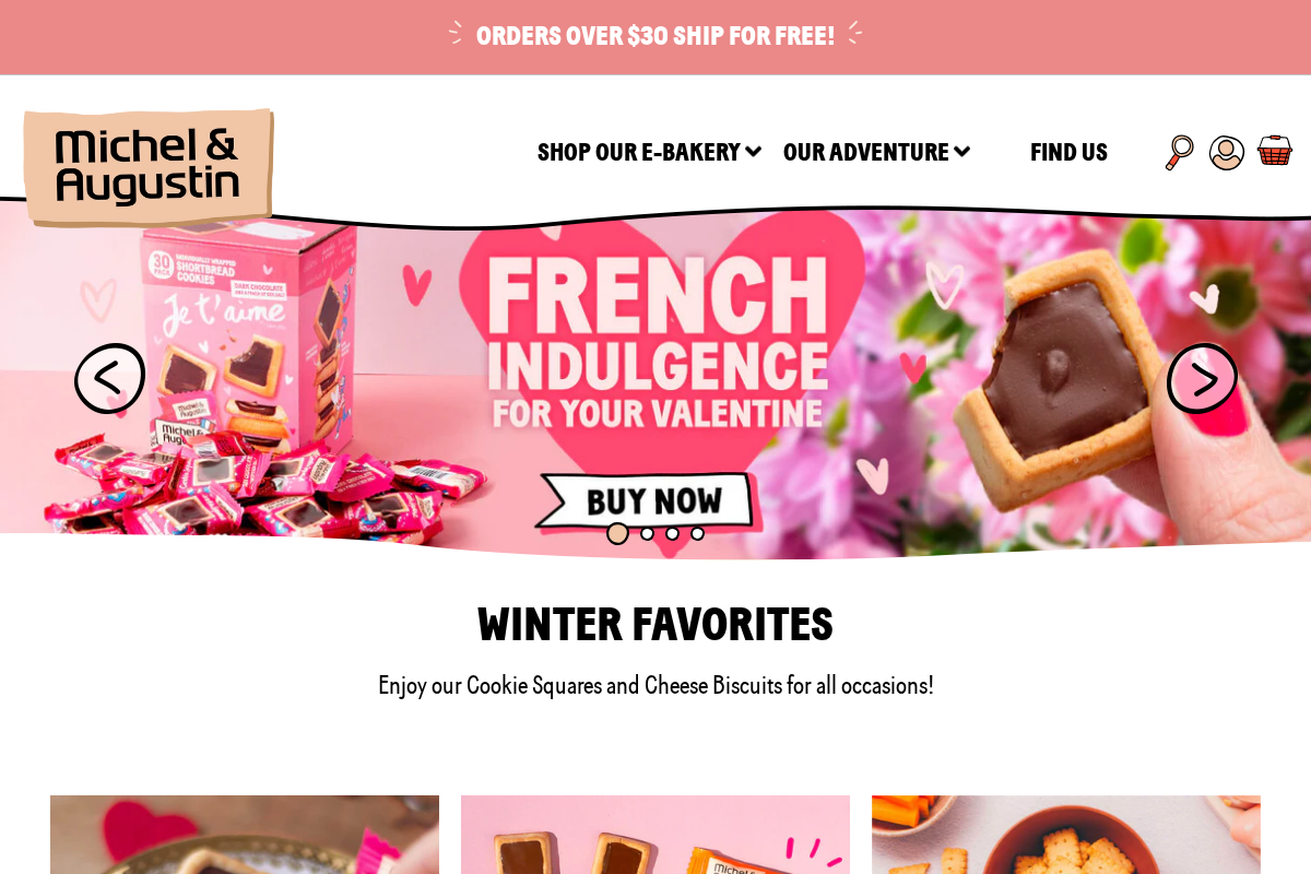 Michel et Augustin homepage screenshot