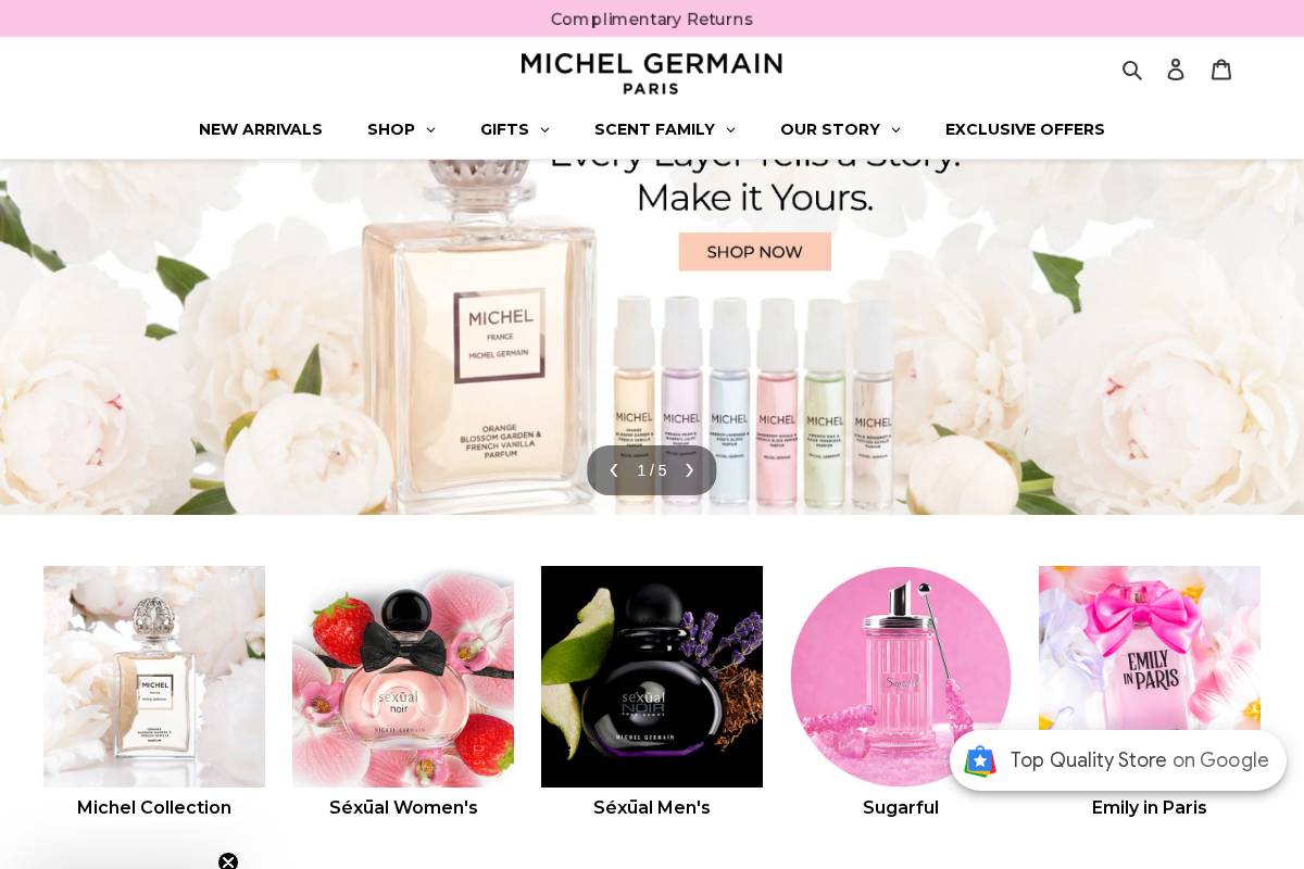 Michel Germain  homepage screenshot