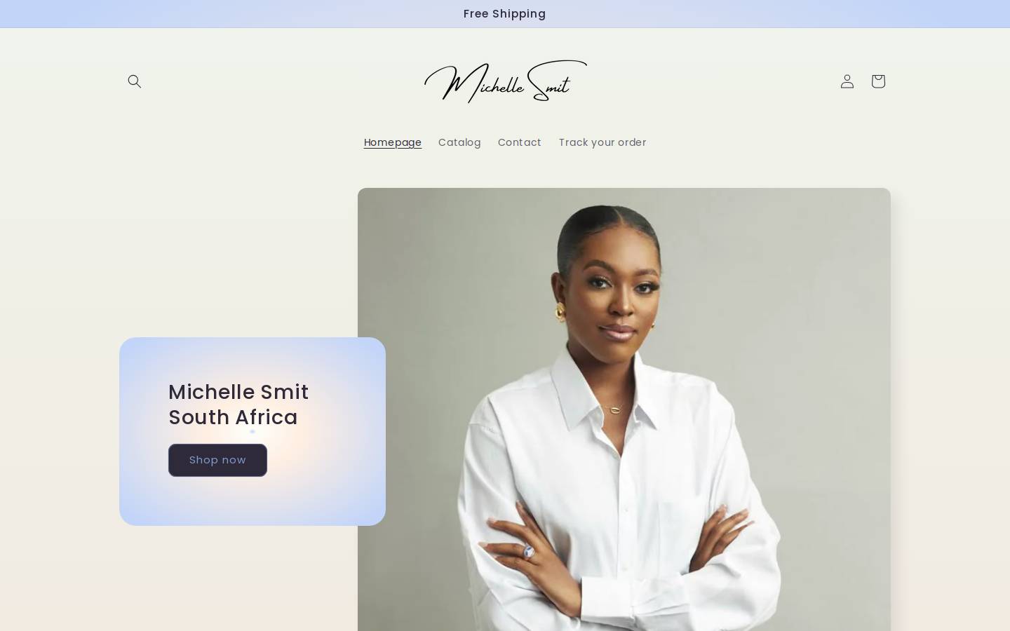 Michelle Smit homepage screenshot