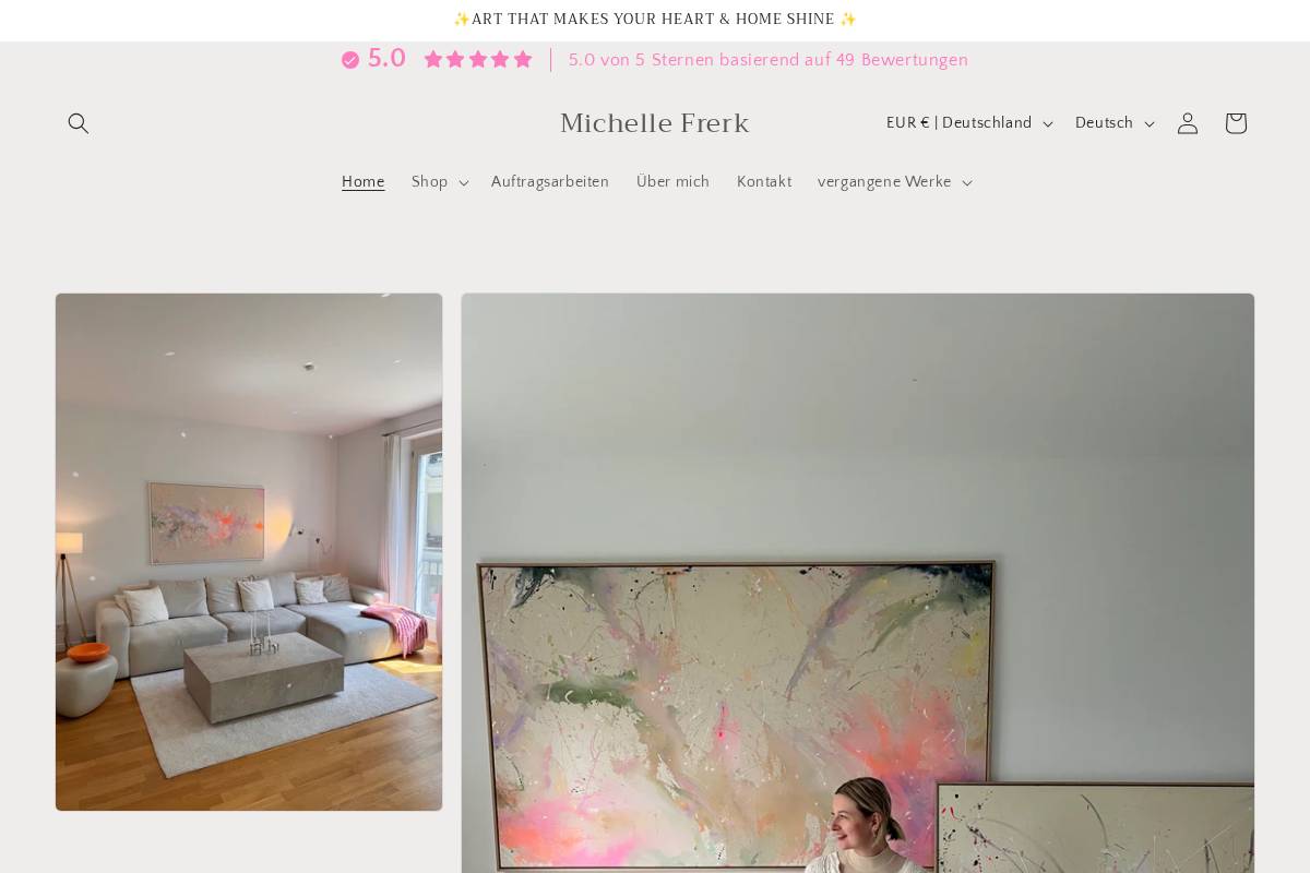 michellefrerk.com homepage screenshot