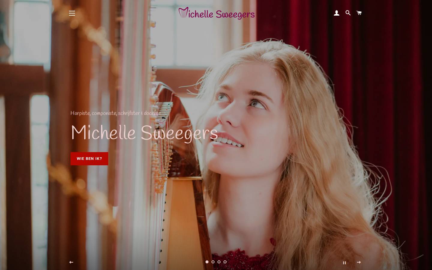 michellesweegers.nl homepage screenshot