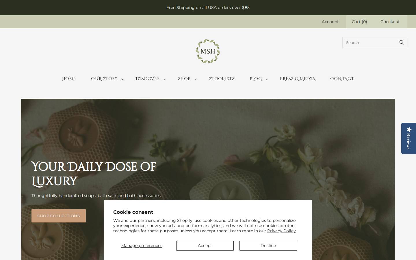 michescotthandmade.com homepage screenshot