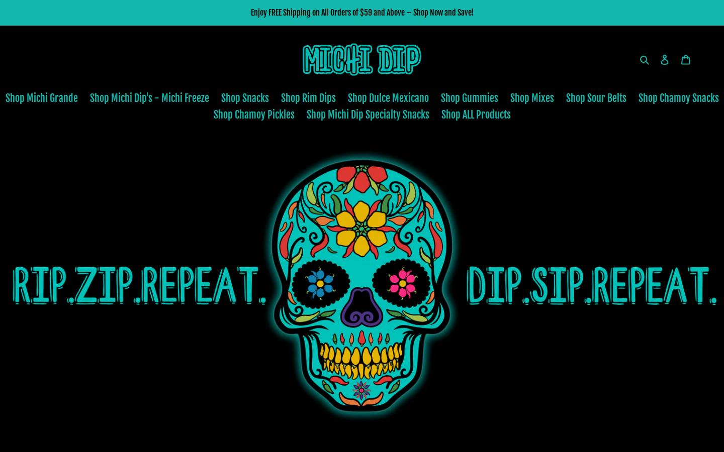 michidip.com homepage screenshot
